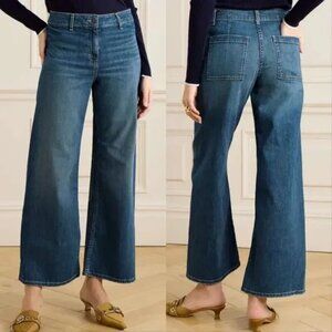 Nili Lotan Megan Wide Leg Jeans in Classic Wash Size 27